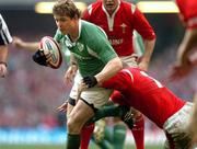 19 March 2005; Brian O'Driscoll, Ireland, is tackled by Martyn Williams, Wales. RBS Six Nations Championship 2005, Wales v Ireland, Millennium Stadium, Cardiff, Wales. Picture credit; Pat Murphy / SPORTSFILE
