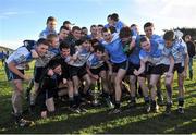 19 December 2013; The Maynooth Post Primary players celebrate with the cup. Dublin Schools Senior “A” Football Final, St Benildus College v Maynooth Post Primary. O'Toole Park, Crumlin, Dublin. Picture credit: Barry Cregg / SPORTSFILE