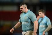 20 December 2013; A dejected JP Cooney, Garryowen, after the game. ODM Financial Munster Senior Cup Final, Garryowen v Cork Constitution. Thomond Park, Limerick. Picture credit: Diarmuid Greene / SPORTSFILE