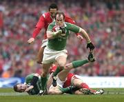 19 March 2005; Johnny O'Connor, Ireland, in action against Wales. RBS Six Nations Championship 2005, Wales v Ireland, Millennium Stadium, Cardiff, Wales. Picture credit; Brendan Moran / SPORTSFILE