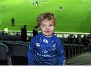 28 December 2013; Leinster fan George Hook from Carrigaline, Cork, grandson of RTE rugby commentator George Hook, ahead of the match. Celtic League 2013/14, Round 11. Leinster v Ulster, RDS, Ballsbridge, Dublin. Picture credit: Piaras Ó Mídheach / SPORTSFILE