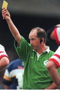 13 August 1999; David McHugh, Rugby Referee. Guinness Interprovincial Championship, Leinster v Ulster, Donnybrook, Dublin. Picture credit: Brendan Moran / SPORTSFILE