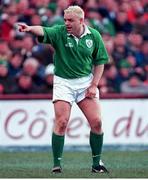 6 March 1999; Robert Henderson, Ireland. Five Nations Rugby Championship, Ireland v England, Lansdowne Road, Dublin. Picture credit: Brendan Moran / SPORTSFILE