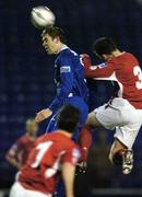 1 April 2005; Daryl Murphy, Waterford United, in action against David Crawley, Shelbourne. eircom League, Premier Division, Shelbourne v Waterford United, Tolka Park, Dublin. Picture credit; David Maher / SPORTSFILE