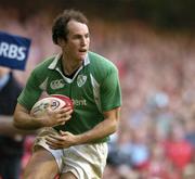 19 March 2005; Girvan Dempsey, Ireland. RBS Six Nations Championship 2005, Wales v Ireland, Millennium Stadium, Cardiff, Wales. Picture credit; Brendan Moran / SPORTSFILE