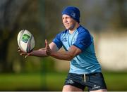 6 January 2014; Leinster's Isaac Boss during squad training ahead of their Heineken Cup 2013/14, Pool 1 Round 5, match against Castres on Sunday. Leinster Rugby Squad Training & Media Briefing, UCD, Belfield, Dublin. Picture credit: Stephen McCarthy / SPORTSFILE