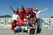 3 April 2005; Munster and Biarritz supporters pictured in San Sebastian before the Heineken European Cup Quarter-Final game between Munster and Biarritz Olympique. San Sebastian, Spain. Picture credit; Damien Eagers / SPORTSFILE