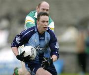 3 April 2005; Barry Cahill, Dublin, in action against Mark Daly, Offaly. Allianz National Football League, Division 1A, Offaly v Dublin, O'Connor Park, Tullamore, Co. Offaly. Picture credit; David Maher / SPORTSFILE