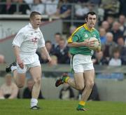 2 April 2005; Ger McCullagh, Meath, in action against Mark Scanlon. Leinster U21 Football Championship Semi-Final, Meath v Kildare, Cusack Park, Mullingar, Co. Westmeath. Picture credit; Ray McManus / SPORTSFILE