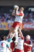 3 April 2005; Imanol Harinordoquy Biarritz Olympique wins the lineout. Heineken European Cup 2004-2005, Quarter-Final, Biarritz Olympique v Munster, Anoeta Stadium,, San Sebastian, Spain. Picture credit; Damien Eagers / SPORTSFILE