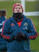 7 January 2014; Munster backs coach Simon Mannix during squad training ahead of their Heineken Cup 2013/14, Pool 6, Round 5, game against Gloucester on Saturday. Munster Rugby Squad Training, University of Limerick, Limerick. Picture credit: Diarmuid Greene / SPORTSFILE