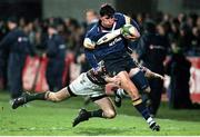 19 November 1999; Shane Horgan, Leinster, in action against Geordan Murphy, Leicester. Heineken European Cup, Leinster v Leicester, Donnybrook, Dublin. Picture credit: Brendan Moran / SPORTSFILE