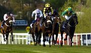 10 April 2005; Bobs Pride, with Pat Smullen up, races clear of Mister Hight (eventual 2nd) with Mick Kinane up, right,  on their way to winning the P.W.McGrath Memorial Ballysax Stakes. Leopardstown Racecourse, Dublin. Picture credit; Damien Eagers / SPORTSFILE