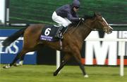 10 April 2005; Virginia Waters with Kieran Fallon up wins the Dimitrova 1,000 Guineas Trial Stakes. Leopardstown Racecourse, Dublin. Picture credit; Damien Eagers / SPORTSFILE