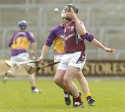 10 April 2005; Kevin Hayes, Galway, in action against David O'Connor, Wexford. Allianz National Hurling League, Division 1, Wexford v Galway, Wexford Park, Wexford. Picture credit; Matt Browne / SPORTSFILE