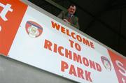 13 April 2005; New Chief Executive of St. Patrick's Athletic F.C. Bernard O'Byrne after a press conference to announce his appointment. Richmond Park, Dublin. Picture credit; David Maher / SPORTSFILE