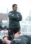 10 April 2005; Michael Bradley, Connacht coach. Celtic League 2004-2005, Pool 1, Connacht v Neath-Swansea Ospreys, Sportsground, Galway. Picture credit; David Maher / SPORTSFILE