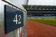 15 April 2005; A general view of an entrance gate to the terraces of Hill 16, Croke Park, Dublin. Picture credit; Brian Lawless / SPORTSFILE