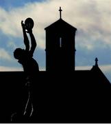 9 January 2014; Mark Loughman, St. Gerard's School, claims possession in a lineout. Vinny Murray Cup, 1st Round, St. Gerard's School v CBS Naas, Lakelands Park, Terenure, Dublin. Picture credit: Stephen McCarthy / SPORTSFILE