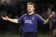 16 April 2005; Brian O'Driscoll, Leinster, during the game. Celtic League 2004-2005, Pool 1, Glasgow Rugby v Leinster, Hughenden, Glasgow, Scotland. Picture credit; Gordon Fraser / SPORTSFILE