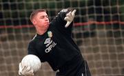 12 February 1999; Mervyn Travers during a Republic of Ireland under 16 training session in Dublin. Photo by David Maher/Sportsfile