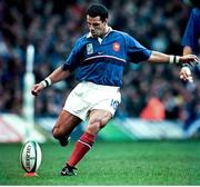 6 November 1999; Christophe Lamaison, France. 1999 Rugby World Cup, Australia v France, Millennium Stadium, Cardiff, Wales. Picture credit: Matt Browne / SPORTSFILE