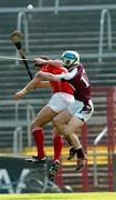 24 April 2005; Sean Og O hAilpin, Cork, in action against Aongas Callanan, Galway. Allianz National Hurling League, Division 1, Round 3, Cork v Galway, Pairc Ui Chaoimh, Cork. Picture credit; David Maher / SPORTSFILE