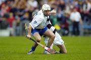 2 May 2005; Marc O'Donnell, St. Flannan's, in action against Martin Walsh, St. Kieran's. All-Ireland Colleges Senior 'A' Hurling Final, St. Flannan's College v St. Kieran's College, Semple Stadium, Thurles, Co. Tipperary. Picture credit; Ray McManus / SPORTSFILE