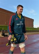 15 January 2014; Munster's Dave Foley makes his way out for squad training ahead of their Heineken Cup 2013/14, Pool 6, Round 6, match against Edinburgh on Sunday. Munster Rugby Squad Training, University of Limerick, Limerick. Picture credit: Diarmuid Greene / SPORTSFILE