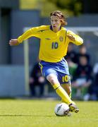 28 April 2005; Albin Ekdahl, Sweden. U16 Friendly International, Republic of Ireland U16 v Sweden U16, Whitehall, Dublin. Picture credit; Brian Lawless / SPORTSFILE
