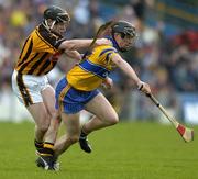 2 May 2005; Niall Gilligan, Clare, in action against Noel Hickey, Kilkenny. Allianz National Hurling League, Division 1 Final, Clare v Kilkenny, Semple Stadium, Thurles, Co. Tipperary. Picture credit; Brendan Moran / SPORTSFILE