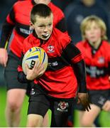 17 January 2014; Action between Suttonians RFC and Tullamore RFC during the Half-Time Mini Games. Heineken Cup 2013/14, Pool 1, Round 6, Leinster v Ospreys, RDS, Ballsbridge Dublin. Picture credit: Ramsey Cardy / SPORTSFILE