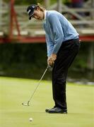 6 May 2005; Craig Smith, Wales, watches his putt on the 16th green during the Irish Amateur Open Championship. Carton House Golf Club, Maynooth Co. Kildare. Picture credit; Matt Browne / SPORTSFILE
