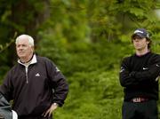 6 May 2005; Rory Mcllroy, Ireland, with his father Gerry, left, during the Irish Amateur Open Championship. Carton House Golf Club, Maynooth Co. Kildare. Picture credit; Matt Browne / SPORTSFILE