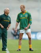 1 May 2005; Sean Boylan, left, Meath manager, with Graham Geraghty. Allianz National Football League, Division 2 Final, Meath v Monaghan, Croke Park, Dublin. Picture credit; David Maher / SPORTSFILE