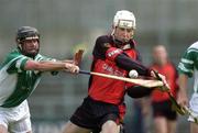 15 May 2005; Brendan McGourty, Down, in action against Brian Forde, London. Guinness Ulster Senior Hurling Championship, Down v London, Casement Park, Belfast. Picture credit; Brian Lawless / SPORTSFILE