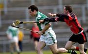 15 May 2005; Mick O'Meara, London, in action against Andy Savage, Down. Guinness Ulster Senior Hurling Championship, Down v London, Casement Park, Belfast. Picture credit; Brian Lawless / SPORTSFILE