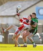 22 January 2014; Marc Ó Conchúir, left, and Roibeárd Ó Sé, Pobalscoil Chorca Dhuibhne, in action against Ian O'Callaghan, Coláiste Chríost Rí. Corn Uí Mhuiri Quarter-Final, Pobalscoil Chorca Dhuibhne, Dingle v Coláiste Chríost Rí, Cork. Dr. Crokes GAA Club, Killarney, Co. Kerry. Picture credit: Diarmuid Greene / SPORTSFILE