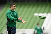 24 January 2014; Ireland's Conor Murray in action during squad training ahead of their opening RBS Six Nations Rugby Championship game against Scotland on Sunday the 2nd of February. Ireland Rugby Squad Training, Aviva Stadium, Lansdowne Road, Dublin. Picture credit: Matt Browne / SPORTSFILE