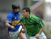 21 May 2005; Conor Fitzgerald, Limerick, in action against David Kennedy, Tipperary. Guinness Munster Senior Hurling Championship Quarter-Final Replay, Limerick v Tipperary, Gaelic Grounds, Limerick. Picture credit; Brendan Moran / SPORTSFILE