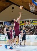 24 January 2014; Sarah Louise Lambe, Glenamaddy Community School, scores for her side. All-Ireland Schools Cup U19C Girls Final, St Genevieves Belfast v Glenamaddy Community School, National Basketball Arena, Tallaght, Co. Dublin. Picture credit: Ramsey Cardy / SPORTSFILE