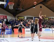 24 January 2014; Louise Ward, Glenamaddy Community School, scores for her side. All-Ireland Schools Cup U19C Girls Final, St Genevieves Belfast, Co. Antrim v Glenamaddy Community School, Co. Galway, National Basketball Arena, Tallaght, Co. Dublin. Picture credit: Ramsey Cardy / SPORTSFILE