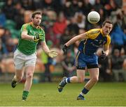 26 January 2014; Wayne McKeon, Leitrim, in action against Kevin Higgins, Roscommon. FBD League, Final, Leitrim v Roscommon. Páirc Sean Mac Diarmada, Carrick on Shannon, Co. Leitrim. Picture credit: David Maher / SPORTSFILE
