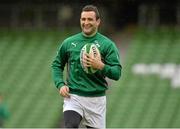 1 February 2014; Ireland's Dave Kearney during the Ireland Rugby Squad Captain's Run ahead of Sunday's RBS Six Nations Rugby Championship match against Scotland. Aviva Stadium, Landowne Road, Dublin. Picture credit: Matt Browne / SPORTSFILE