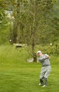 3 June 2005; Des Smyth pitches onto the 7th green during round one of the AIB Irish Seniors Open. Heritage Golf & Country Club, Killenard, Co. Laois. Picture credit; Matt Browne / SPORTSFILE