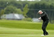 3 June 2005; Jim Rhodes plays his second shot from the 18th fairway during round one of the AIB Irish Seniors Open. Heritage Golf & Country Club, Killenard, Co. Laois. Picture credit; Matt Browne / SPORTSFILE