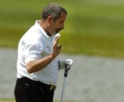 3 June 2005; Sam Torrance on the 18th green after finishing his round of 68 during round one of the AIB Irish Seniors Open. Heritage Golf & Country Club, Killenard, Co. Laois. Picture credit; Matt Browne / SPORTSFILE