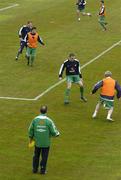 7 June 2005; Republic of Ireland manager Brian Kerr watches his players during squad training. Torsvollur Stadium, Torshavn, Faroe Islands. Picture credit; Damien Eagers / SPORTSFILE