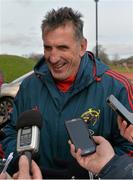 4 February 2014; Munster head coach Rob Penney during a press briefing ahead of their Celtic League 2013/14, Round 13, game against Cardiff Blues on Saturday. Munster Rugby Squad Press Briefing. University of Limerick, Limerick. Picture credit: Diarmuid Greene / SPORTSFILE