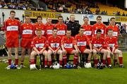 5 June 2005; The Derry Minor team. Ulster Minor Hurling Championship Final, Antrim v Derry, Casement Park, Belfast. Picture credit; Pat Murphy / SPORTSFILE